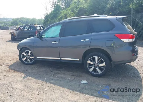 2014 Nissan Pathfinder Platinum from USA, damaged, VIN 5N1AR2MM5EC655713